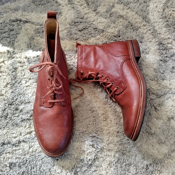 ugg Selwood Scotch Grain lace up Chelsea Boots sz 11 - Picture 1 of 8